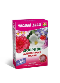 Удобрение для цветущих растений Чистый лист 300 г