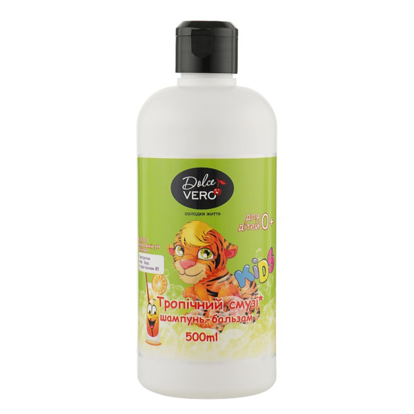 Дитячий шампунь-бальзам "Тропічний смузі", 500мл TM Dolce Vero Kids 45142 фото 1