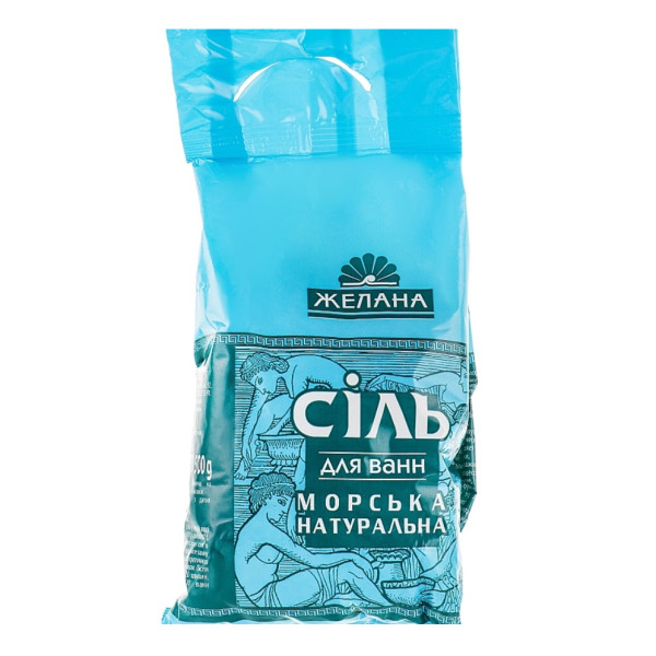 Сіль для ванн морська натуральна "Желана" 1 кг 64797 фото 1