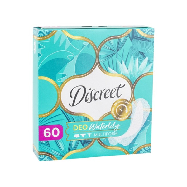 Гіг прокладки щоденні DISCREET Deo Water Lily Multiform Triple 60шт (8шт/уп) 52983  фото 1