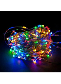 Гірлянда Роса на батарейках (3-R6) 5м 50LED (кольорова) Гірлянда Роса на батарейках (3-R6) 5м 50LED (кольорова)