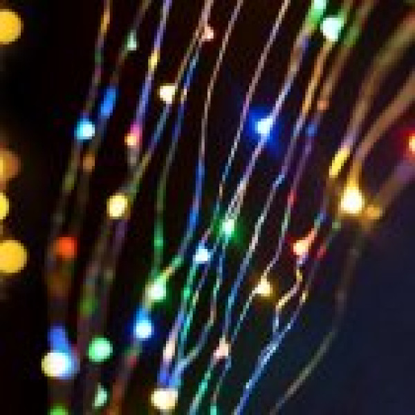 Гірлянда Роса на батарейках (3-R6) 10м 100LED (кольорова) 54931 фото 2