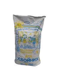 Торфяний субстрат для хвойних Квітуча родина 50л 60604 фото