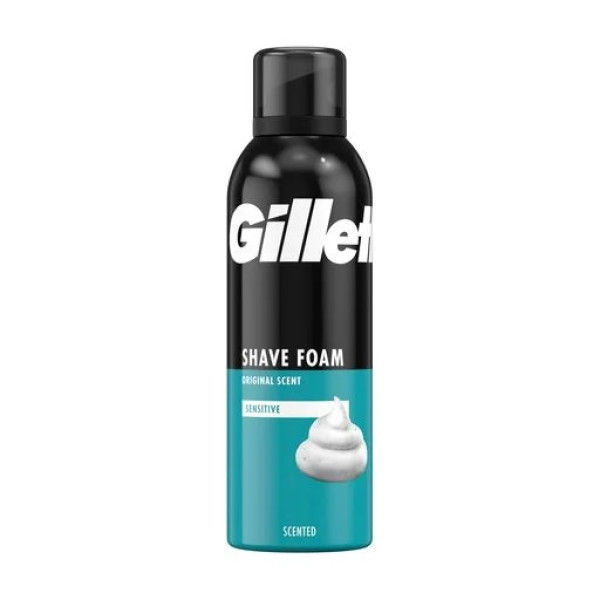 Піна д/гоління GILLETTE 200мл Оріджинал для чутливої ​​шкіри (6шт/уп)  фото 1