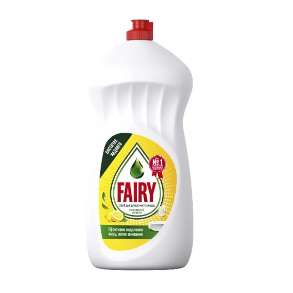 Засiб для миття посуду FAIRY 1л Соковитий лимон 17901 фото 1