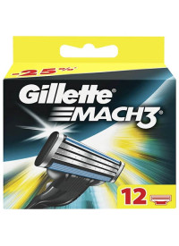 Кассеты для бритья Gilette Mach 3 лезвия (12шт/бл) 2232