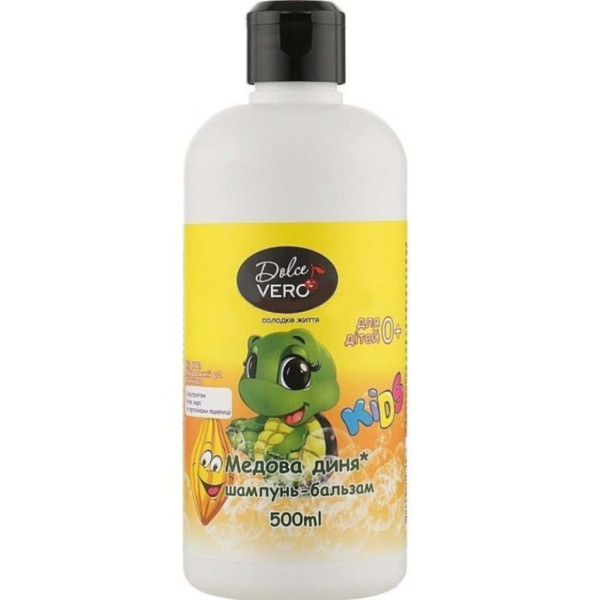 Дитячий шампунь-бальзам "Медова диня", 500мл TM Dolce Vero Kids 45137 фото 1