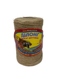Шпагат джутовий на втулці "Ділонг", 200г 62908 фото
