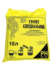 Грунт специальный 10 л (для овощных и цветочных культур) 75036 фото