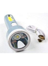 Ліхтарик ручний акумуляторний 3W LED/2W COB, TS 1856 (30шт/ящ)