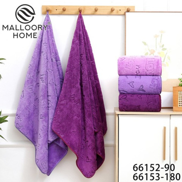 Рушник "Mellory Home" банний мікрофібра колір мікс 70х140см (6шт/уп) 65726 фото 1