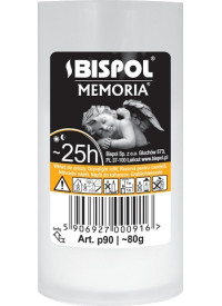 Свічка у пластиковому корпусі Bispol 70 г