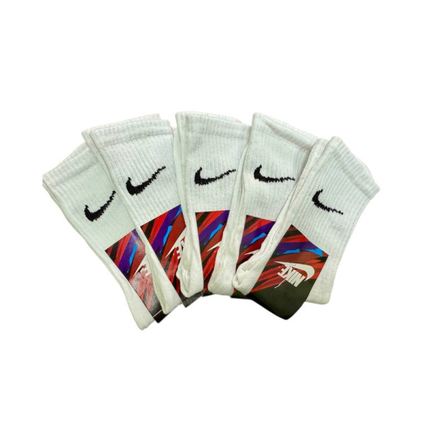 Шкарпетки чоловічі Nike білі високі (40-45р) (12пар/уп) 21936 фото 1
