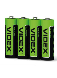 Батарейка щелочная Videx LR6/AA "SHRINK", 4 шт.