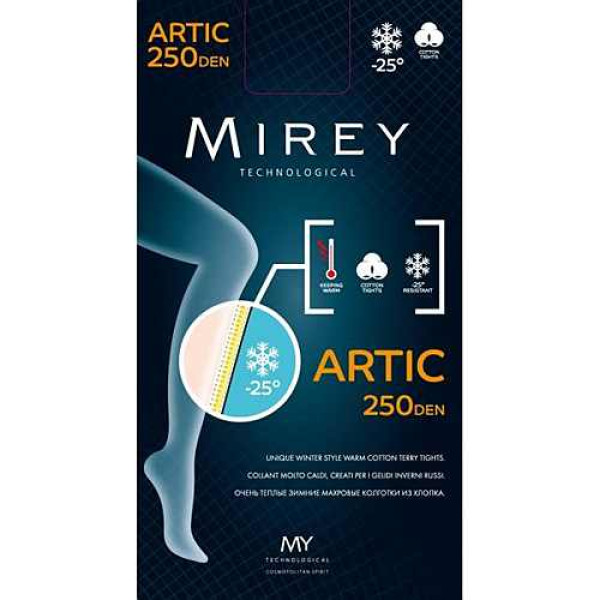 Теплі колготки Mirey Артік 250 ден чорні L 10454 фото 1