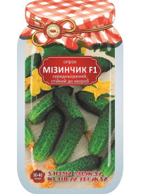 Дражований огірок Мізинчик F1 самозапильний