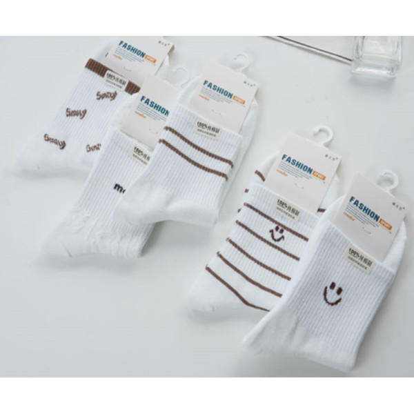 Шкарпетки підлітков білі Fashion Smile/смужка, (р.22-24) 56138 фото 1