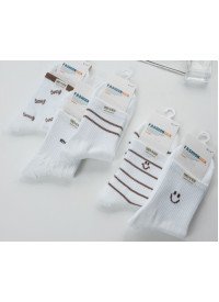 Носки подростков белые Fashion Smile/полоска (р.22-24)