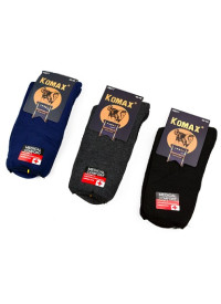 Шкарпетки чоловічі махрові(медецинські) асорті темні Komax A9077 42-48р (12уп/240міш) 53083 фото