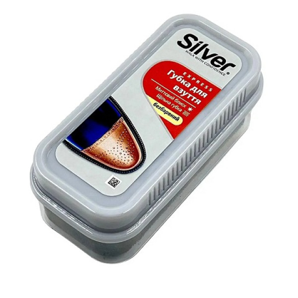 Губка для взуття Silver натуральна 31081 фото 1