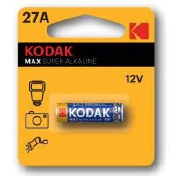 Батарейка Кодак MAX alk K 27 A (12V) 1 шт 44474 фото 1