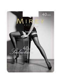 Чулки Mirey Seduction 40 ден XS-S черные