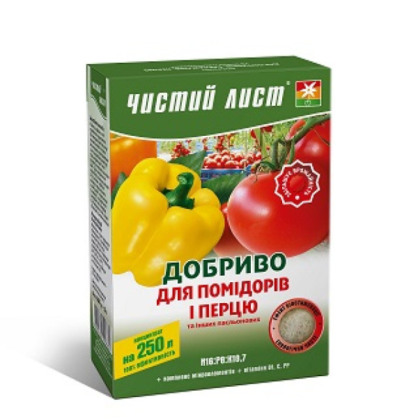 Удобрение для помидоров и перца Чистый лист 300 г 5637 фото 1