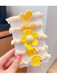 Резинка детская желтая с пряжкой