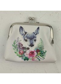Кошелек детский белый "Оленя"