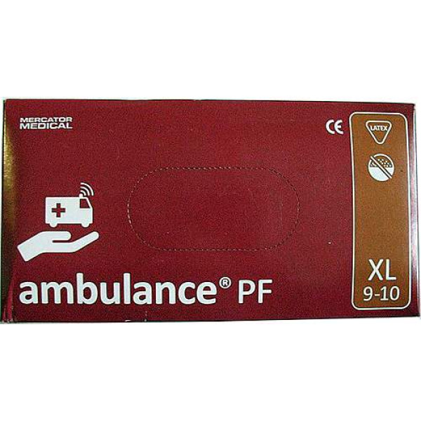 Рукавички латексні Ambulance, розмір L 483 фото 1