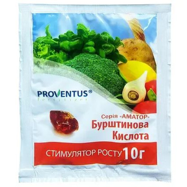 Стимулятор роста Янтарная кислота Proventus 10 г 34520 фото 1