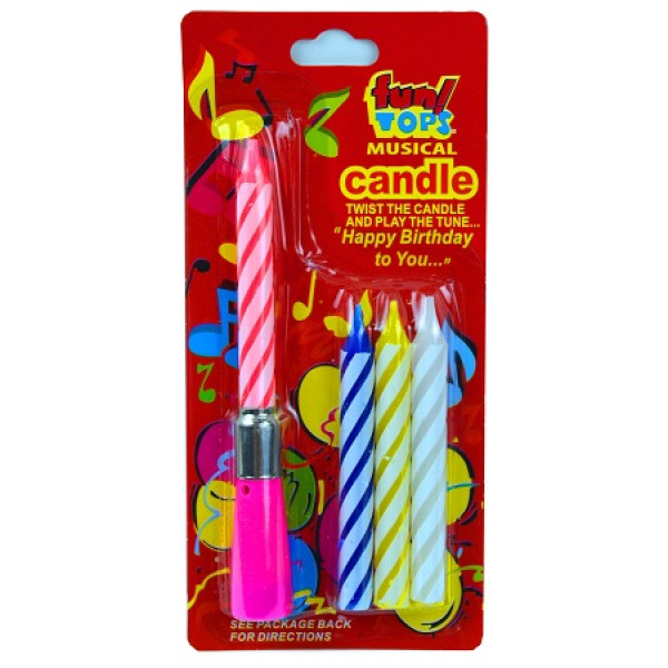 Свечи для торта "Fun tops musical", 4 шт. 49426 фото 1