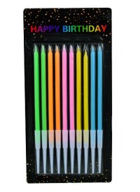 Свічки для торта "Happy Birthday", 10 шт. 49418 фото