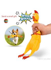 Игрушки для животных резиновая курица 32cm 166г