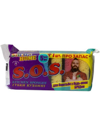 Губки кухонные Smart Home "S.O.S.", 5+1 шт