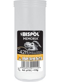 Свеча парафиновая Bispol Memoria в пластиковом корпусе 115 г