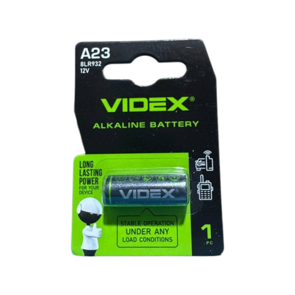 Батарейка Videx 23 A (12V) (1шт/спайка/12уп) 74102 фото 1