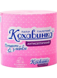 Туалетная бумага Кохавинка антисептическая розовая 90 x 100 (48шт/уп)