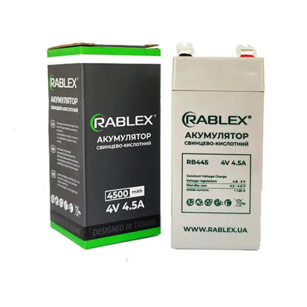 Аккумулятор Rablex 4V. 4,5А (40ящ) 60726 фото 1