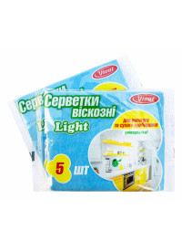 Серветка віскозна Light, 5 шт (50шт/ящ)