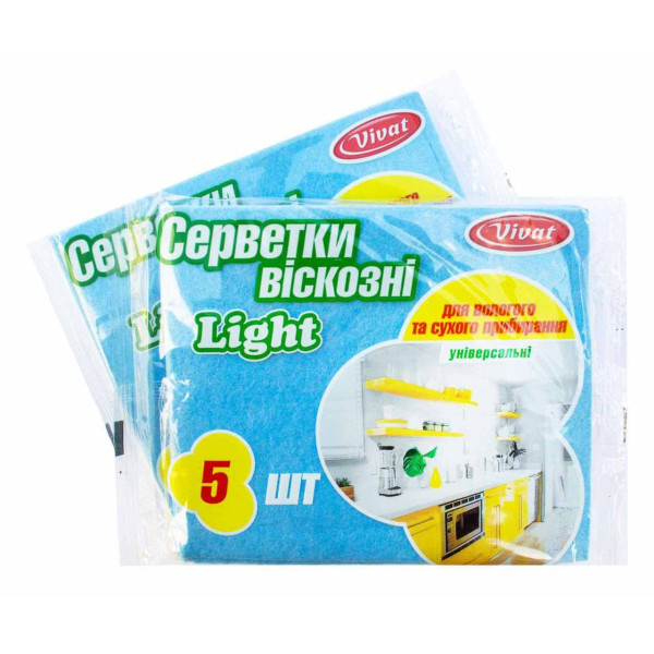 Салфетка вискозная Light, 5 шт (50шт/ящ) 68953 фото 1