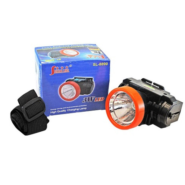 Фонарь на лоб аккумуляторный SL 8890 1-LED 49364 фото 1