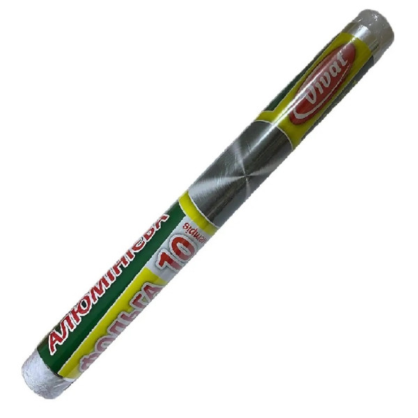 Фольга алюминиевая бытовая "VIVAT", 10 м 48757 фото 1