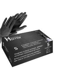 Рукавички Stenson нітрилові чорні S Hoffen нестерильні, 1 пара, (50пар/уп),