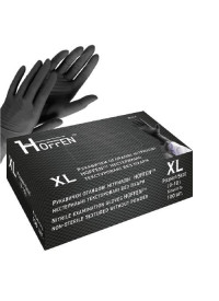 Рукавички Stenson нітрилові чорні XL Hoffen нестерильні, 1 пара, (50пар/уп)