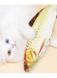 Игрушка мягкая для кошек рыба 20см 51576 фото