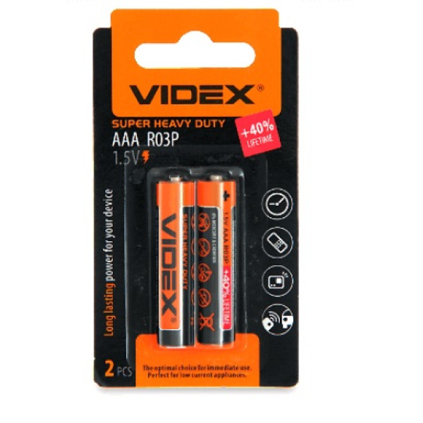 Батарейка Videx R3 мини пальчик 48014 фото 1