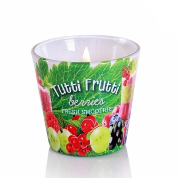 Свічка ароматизована в стакані 115гр Tutti Frutti(12шт/ящ) 47269 фото 1