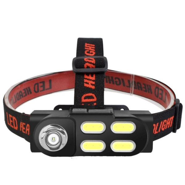 Фонарик на лоб светодиодный с аккумулятором 1 LED 54563 фото 1