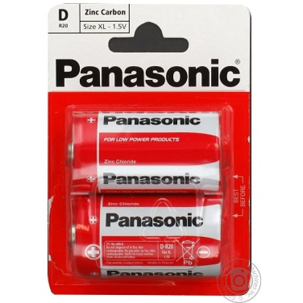Батарейки Panasonic R20 609 фото 1